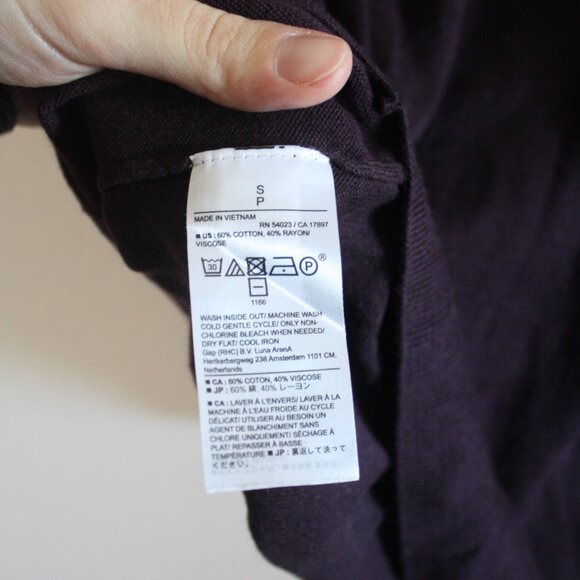 NWOT Banana Republic V Neck Forever Sweater - Picture 5 of 5